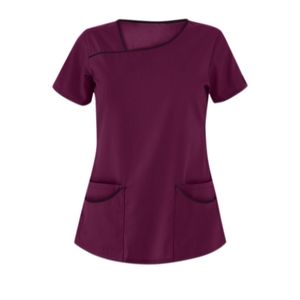 Velvet colored nursing scrub